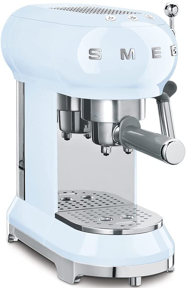 7. Cream Smeg Espresso Machine ECF01CRUS 