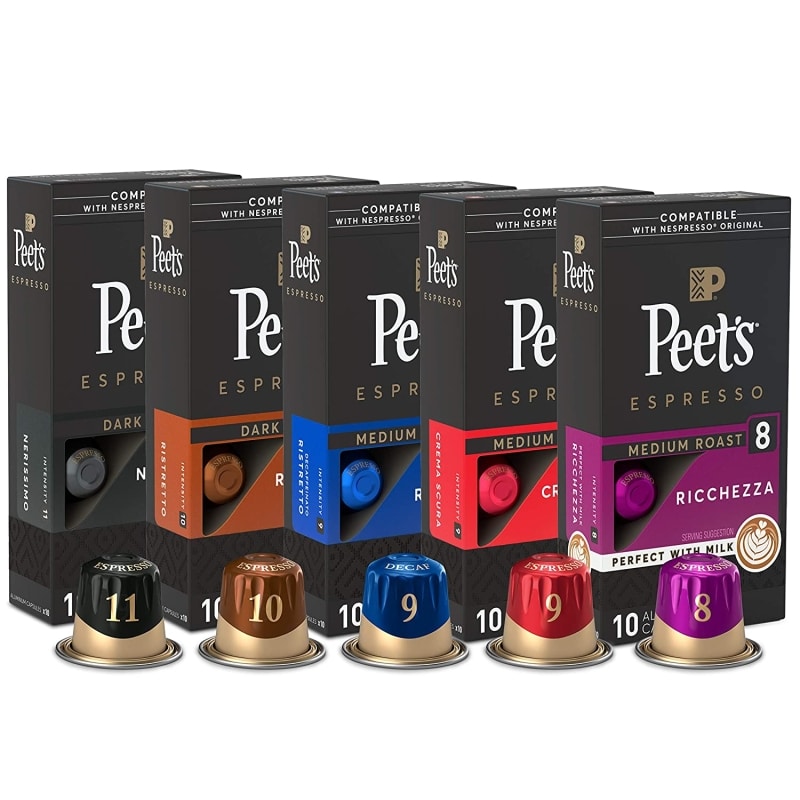 7. Peet's Coffee Espresso Capsules Variety Pack 