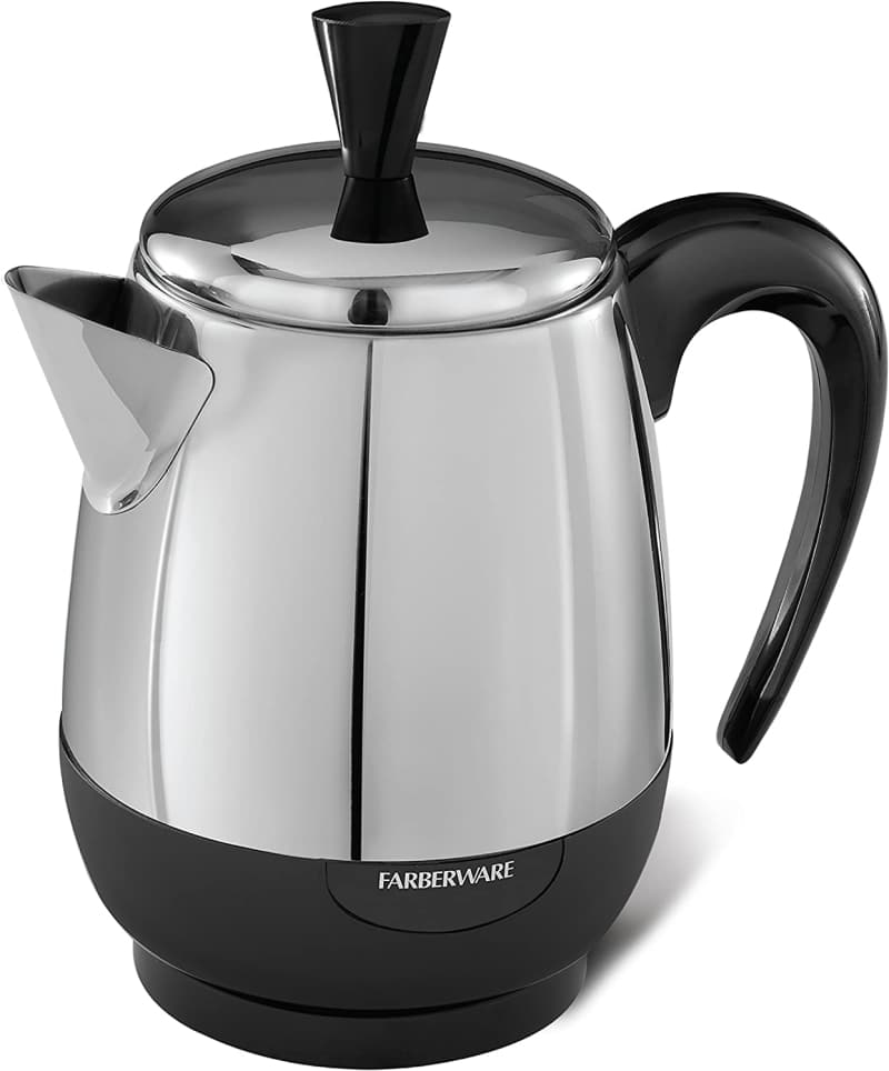 6. Farberware 2-4-Cup Percolator, Stainless Steel 