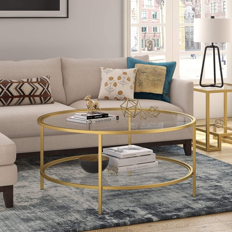  6. Henn & Hart Round coffee table 