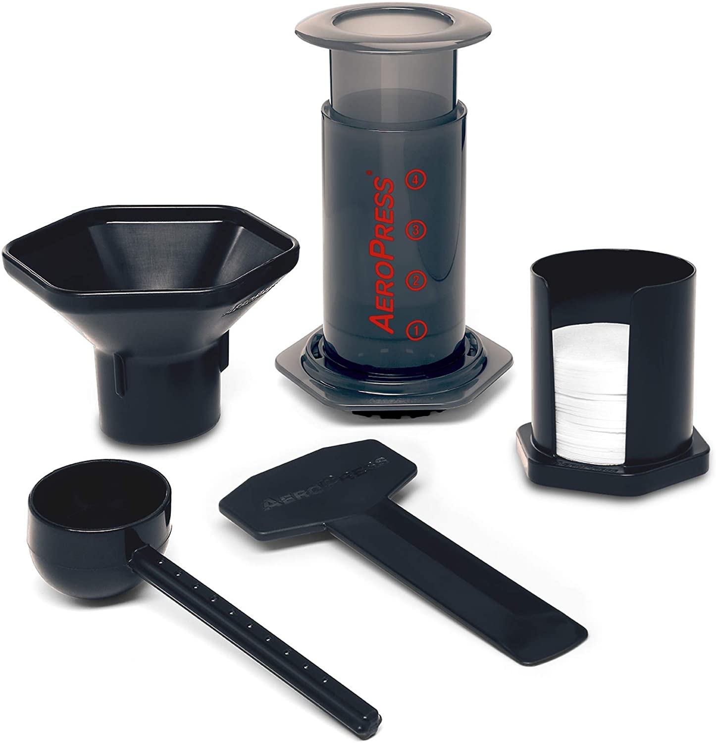 4. AEROPRESS Coffee Maker, 1 to 3 Cups per pressing 