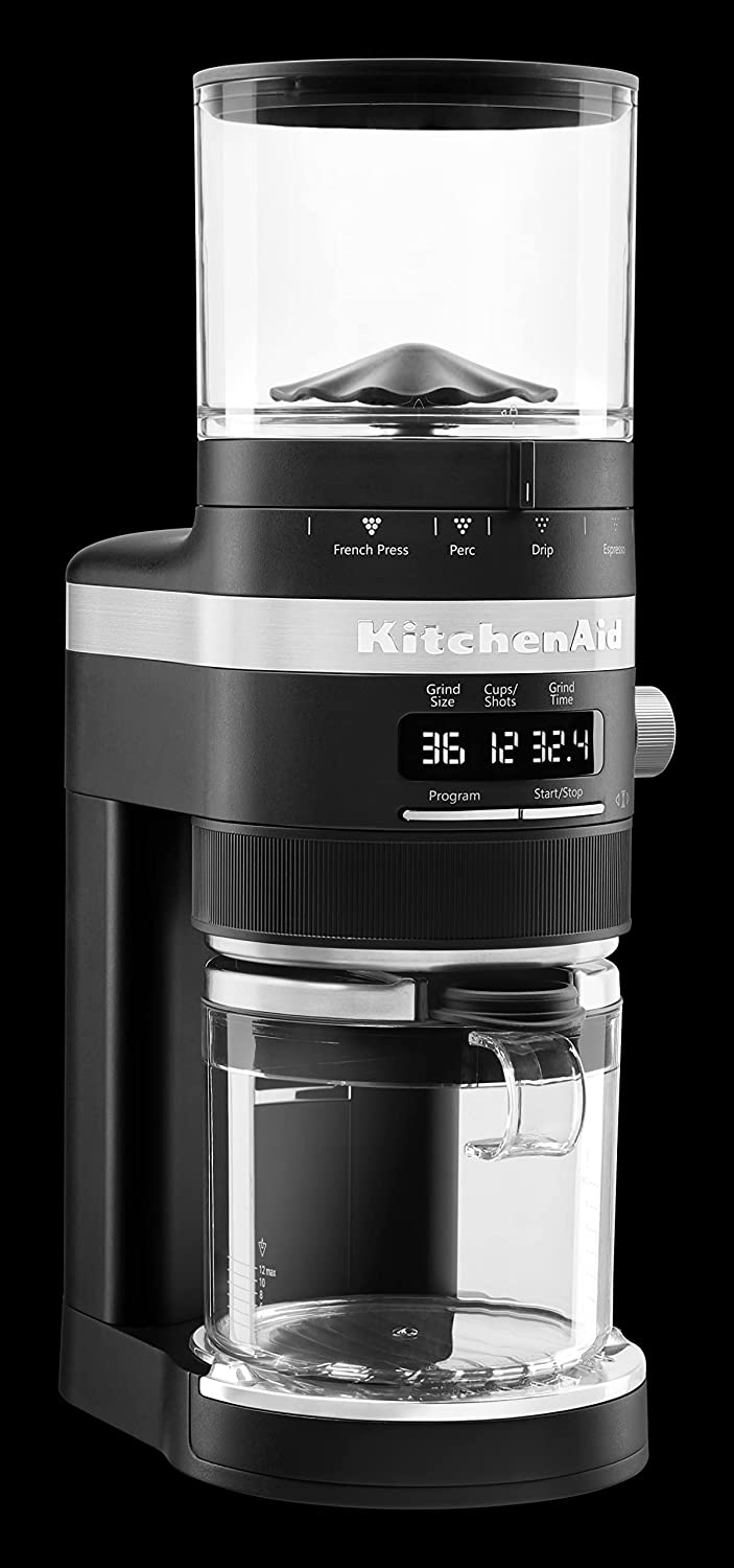 8. Black KitchenAid Burr Coffee Grinder 