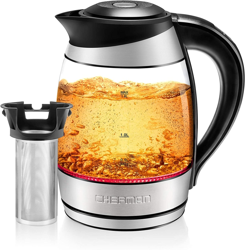 1. Chefman Rapid-Boil Electric Kettle 