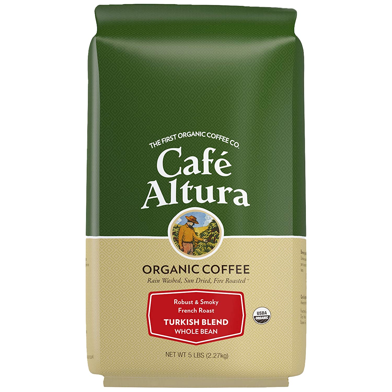 10. Cafe Altura Whole Bean Organic Turkish Coffee  