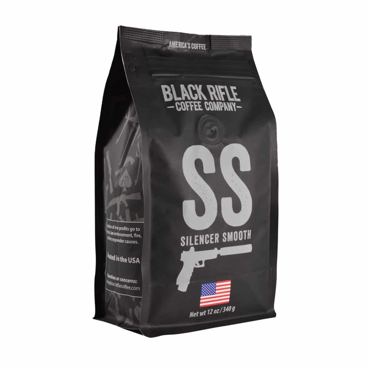 10. Black Rifle Coffee Whole Bean Silencer Smooth 