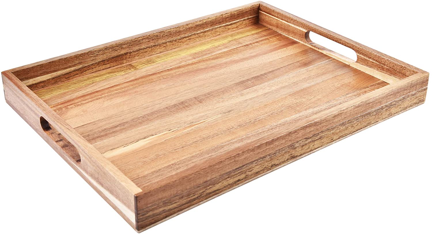 2. Acacia Wood Serving Tray  