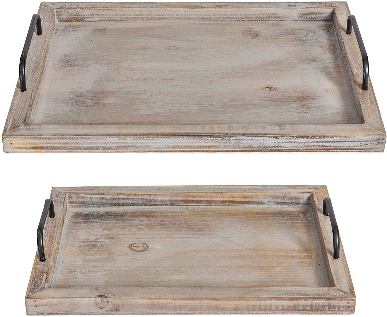 4. Bestic Rustic Vintage Serving Tray 