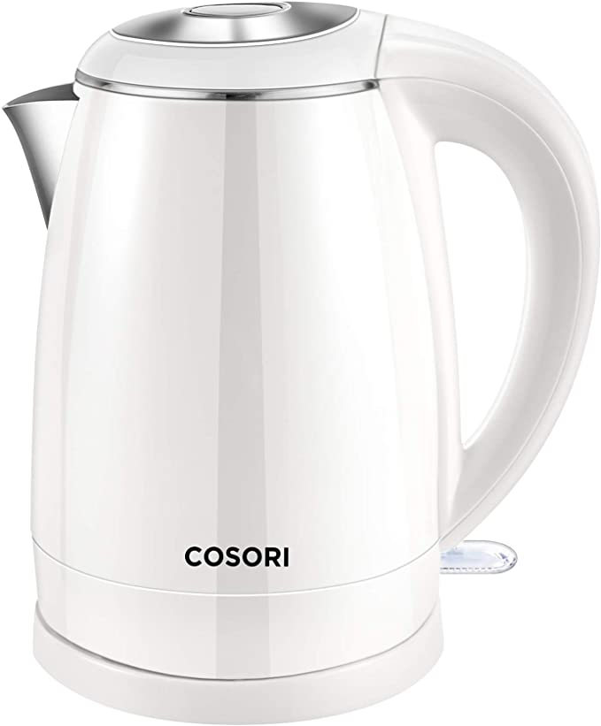 7. COSORI Electric Kettle with ETL/CETL Approved in white colour 
