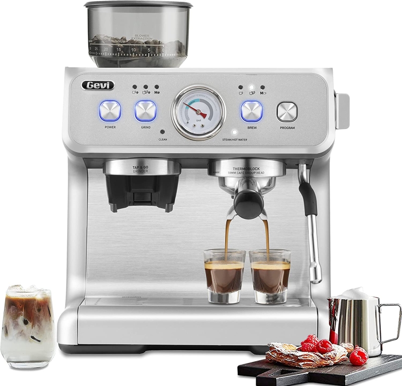 10. Gevi Espresso Machine GECME020DE-U 